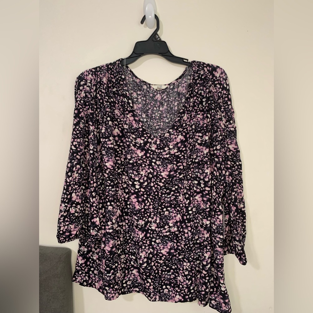 Terra & Sky Womens Blouse Size 4X